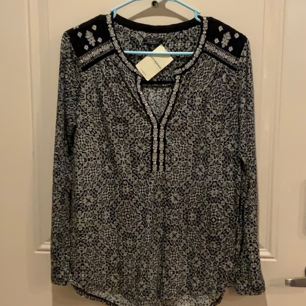 Lucky Brand Boho Top. New, Size S